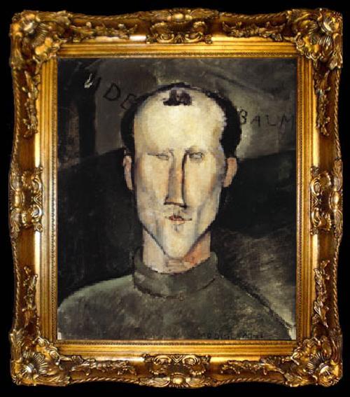 framed  Amedeo Modigliani Leon Indenbaum, ta009-2
